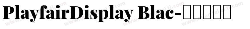 PlayfairDisplay Blac字体转换